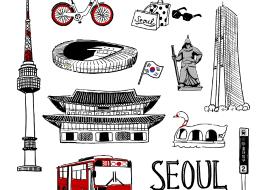 seoul city sketch 