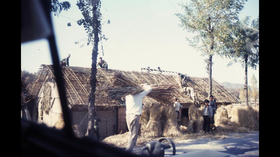 1967년 대구 교외지역 도로변 집들 지붕 새로 잇기_2 썸네일