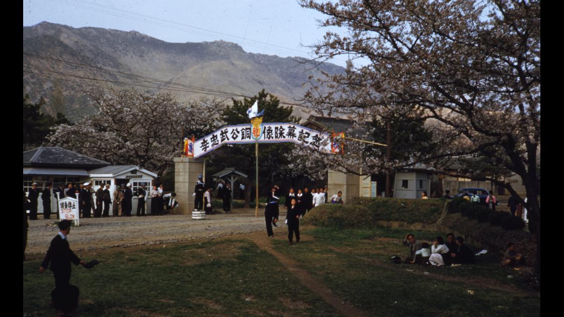 1952년 경남 진해 이충무공 동상 제막기념 벚꽃 축제 썸네일