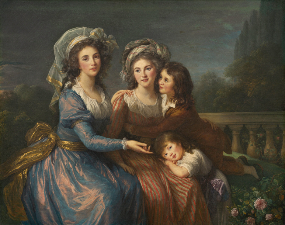 The Marquise de Pezay, and the Marquise de Rougé with Her Sons Alexis and Adrien 썸네일
