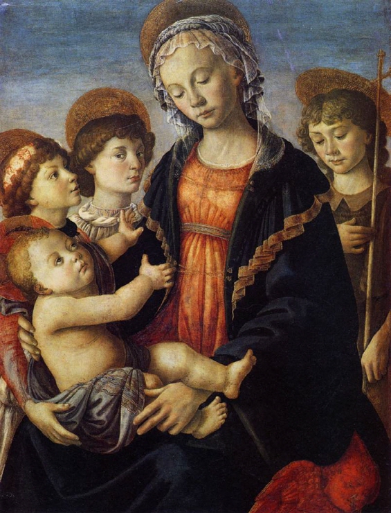 The Virgin and Child with Two Angels and the Young St. John the Baptist 썸네일