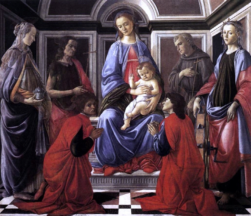 Madonna and Child with Six Saints 썸네일