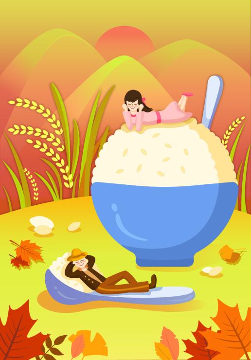 (일러스트) 가을_이천시 쌀밥 썸네일
