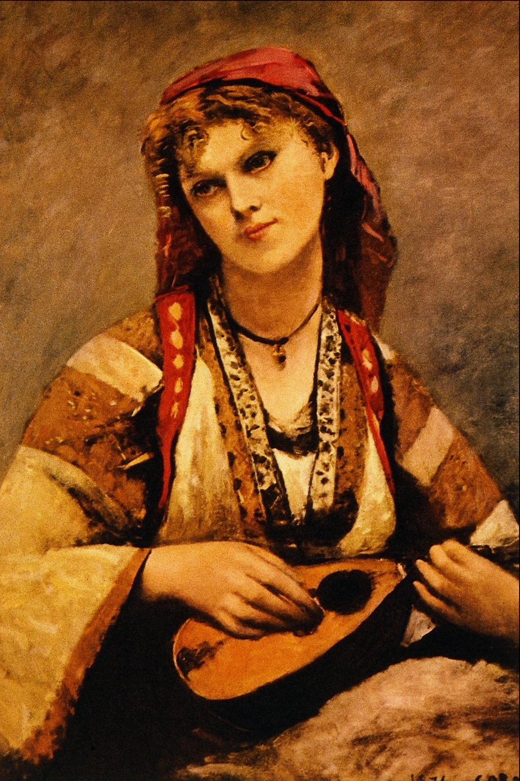 0395_Jean-Baptiste-Camille Corot_Gypsy with a Mandolin 썸네일