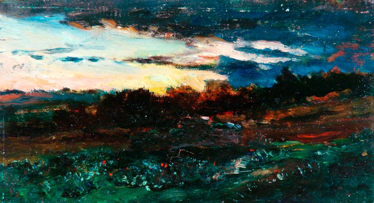0476_Charles-François Daubigny_Landscape Sketch, Night 썸네일