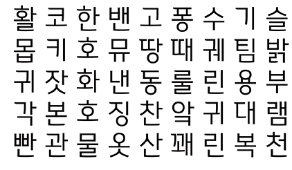 한글누리체 미리보기