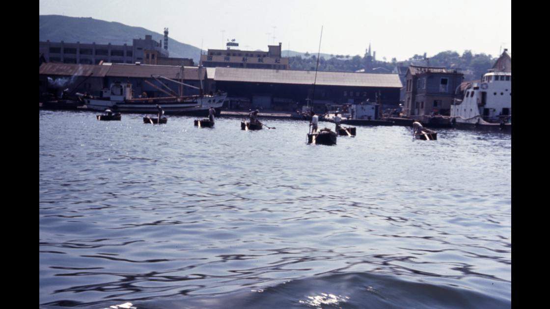 1968년 봉래동 해안에서 바라본 부산항 내 조개잡이 모습 썸네일