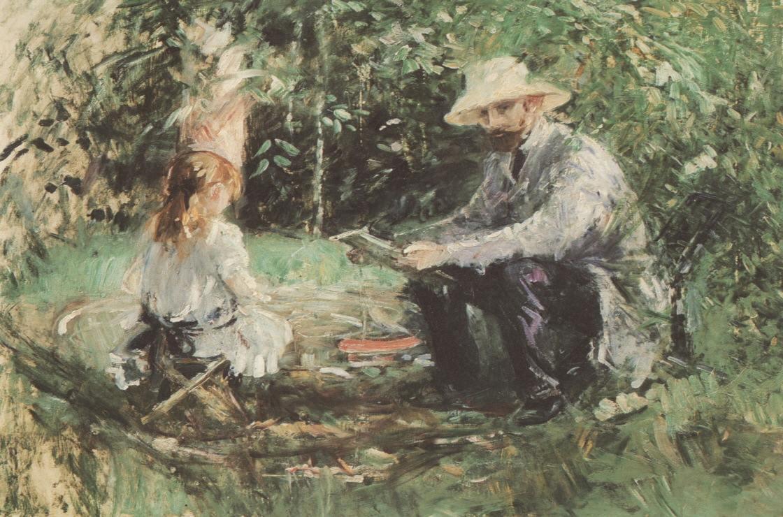Eugène Manet und seine Tochter im Garten 썸네일