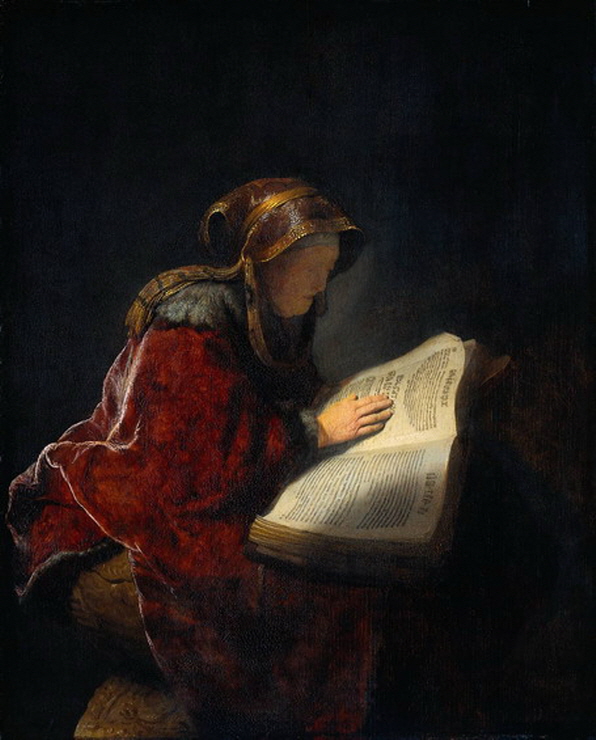 An Old Woman Reading, probably the Prophetess Anna 썸네일