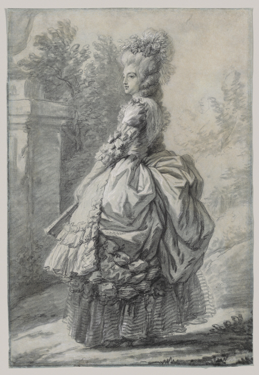 Marie Antoinette walking in a garden 썸네일