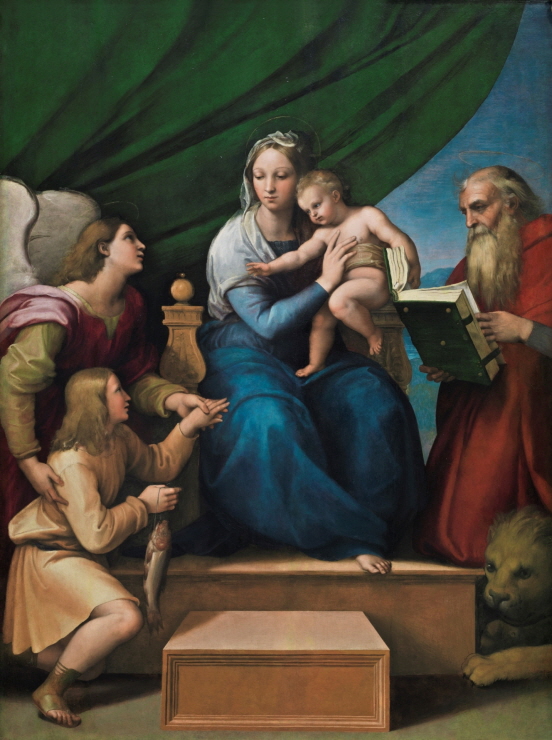 The Holy Family with Raphael, Tobias and Saint Jerome, or the Virgin with a Fish 썸네일