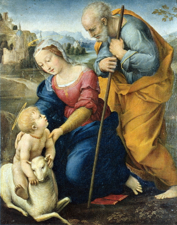 The Holy Family with a Lamb 썸네일