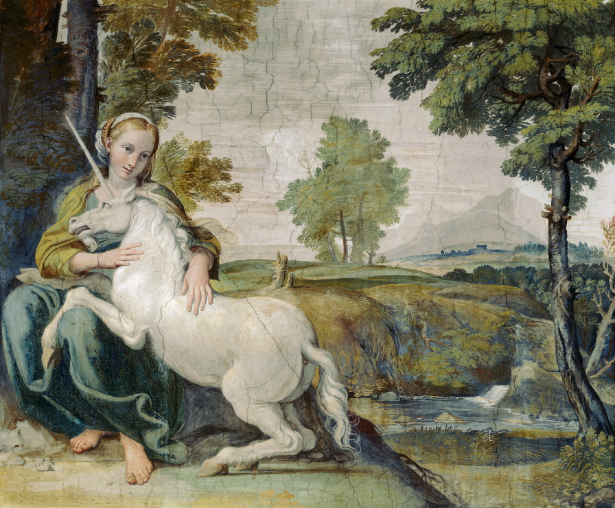 Virgin and Unicorn (A Virgin with a Unicorn) 썸네일