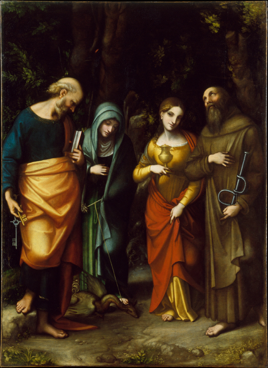 Four Saints (from left St. Peter, St. Martha, St. Mary Magdalene, St. Leonard) 썸네일