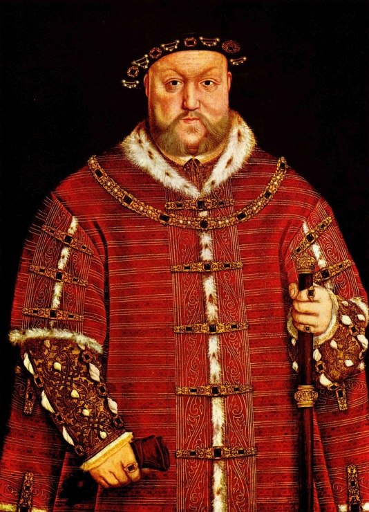Portrait of Henry VIII in a Great Coat Holding a Staff, after Holbein 썸네일