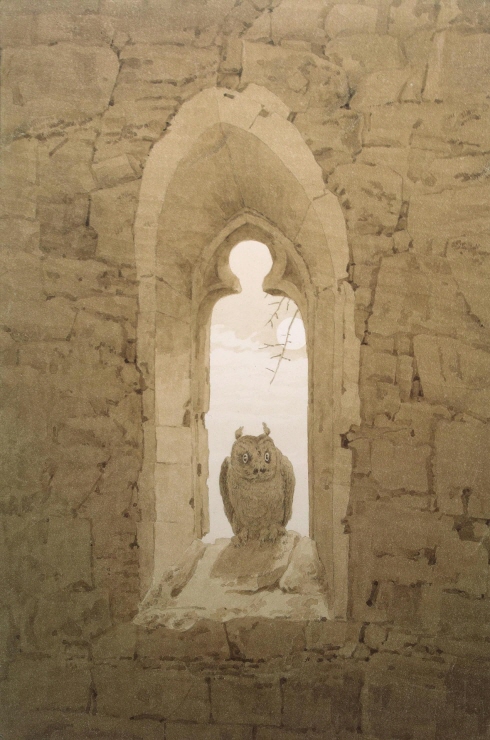 Owl in a Gothic Window 썸네일
