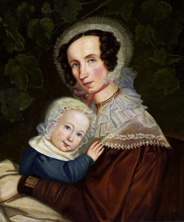 Portrait of Baroness Reinthal with her daughter. 썸네일
