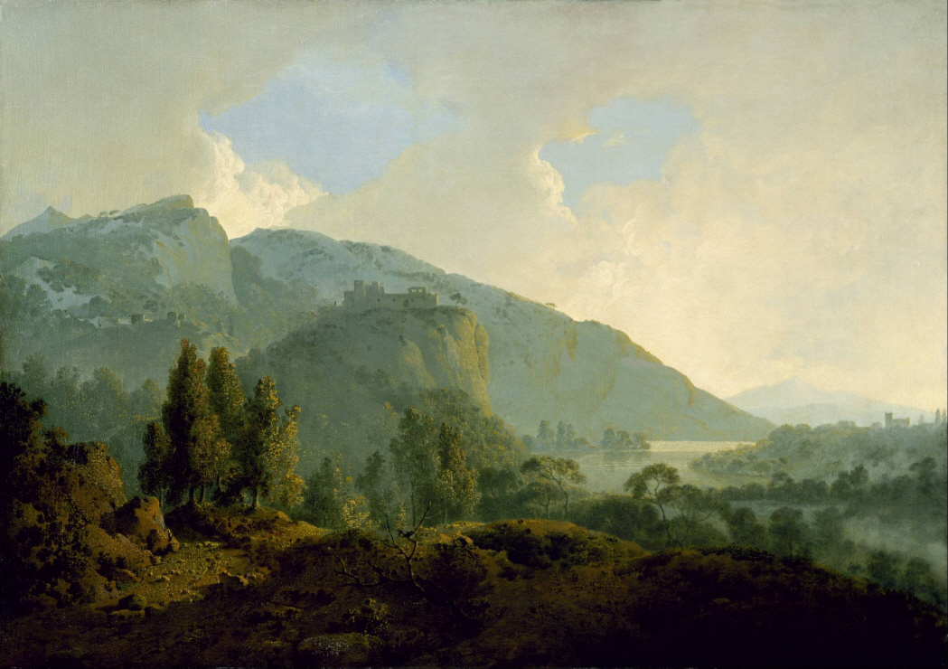 Italian Landscape with Mountains and a River 썸네일