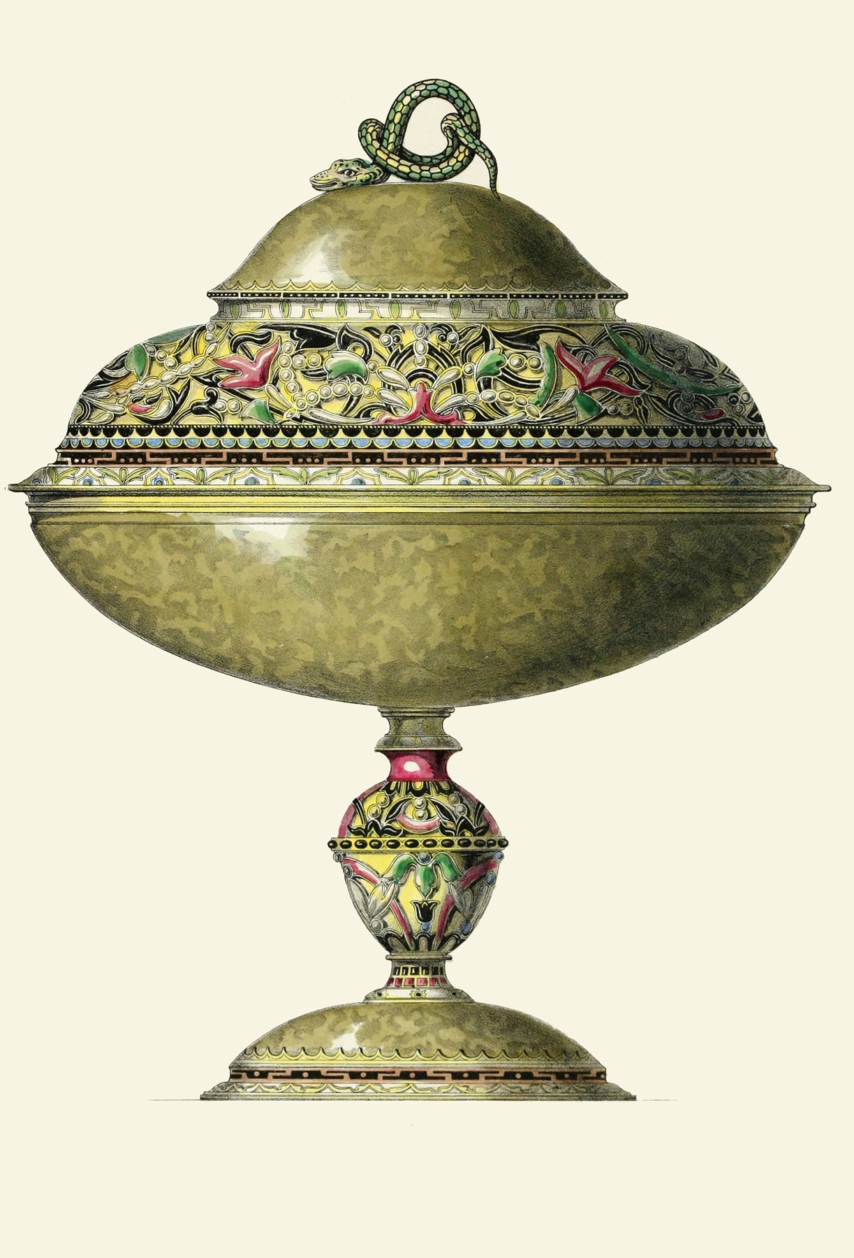 A Russian Vase enriched with Enamel 썸네일