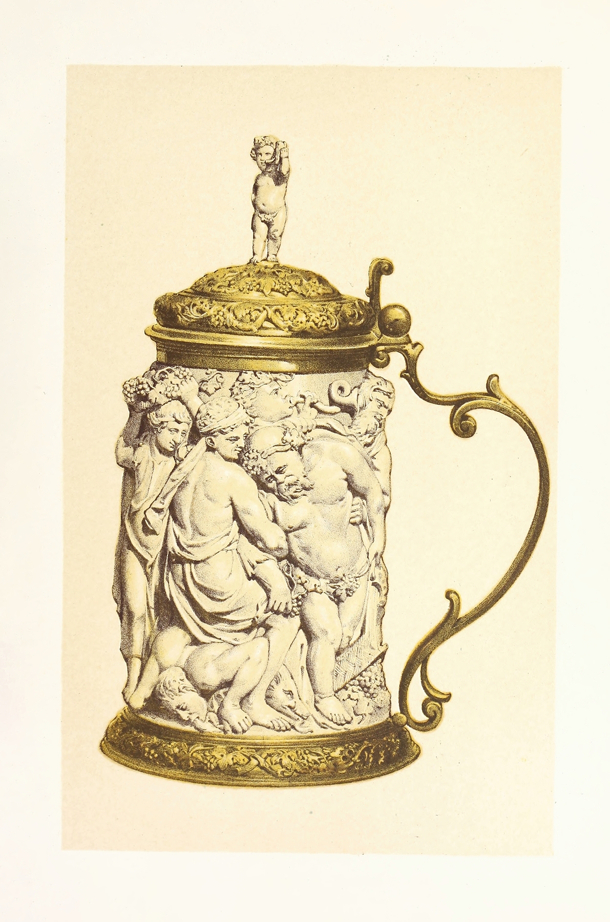 Tankard in Carved Ivory, mounted in Silver Gilt. Flemish 썸네일