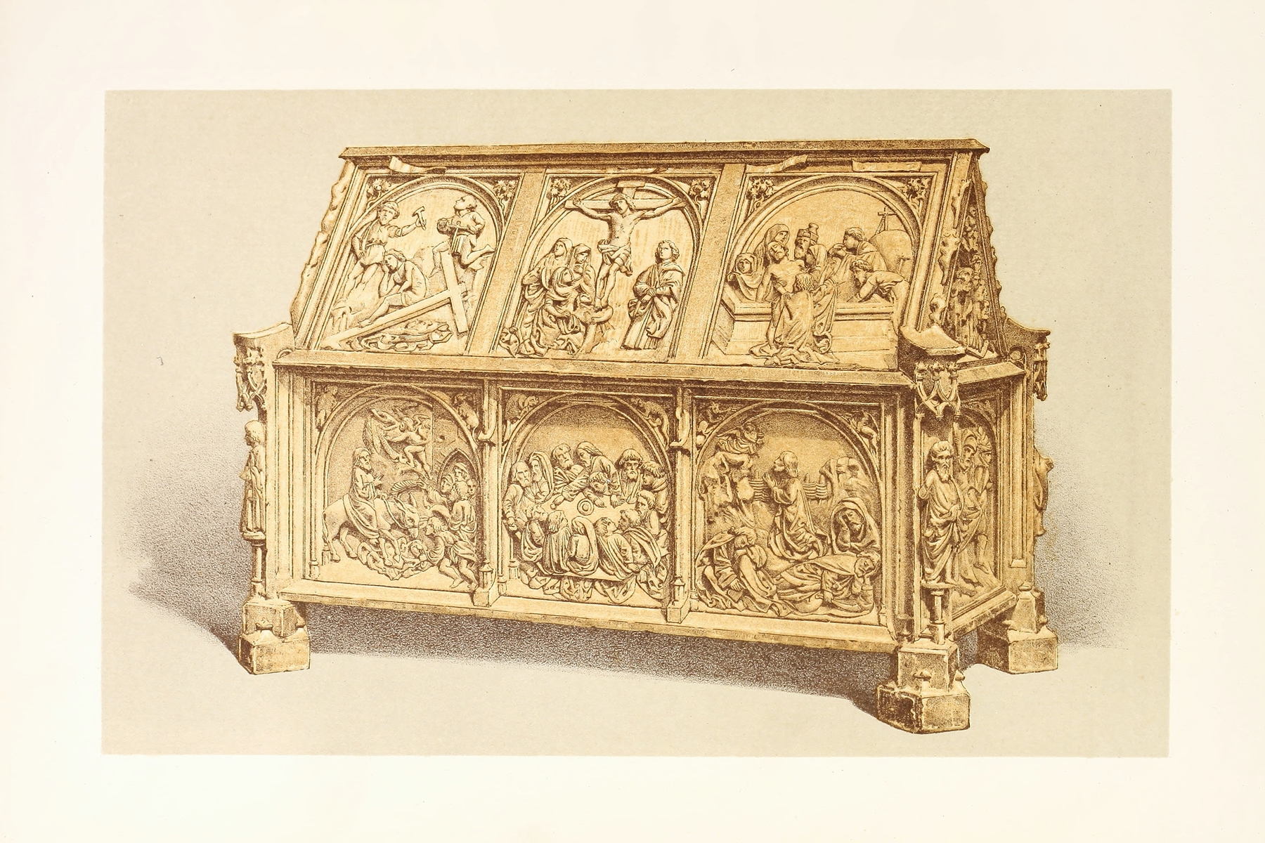 Chasse, or Reliquary, of the Fifteenth Century, in Carved and Gilded Wood 썸네일