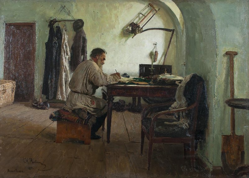 0265_Ilya Yefimovich Repin_Leo Tolstoy in His Study 썸네일