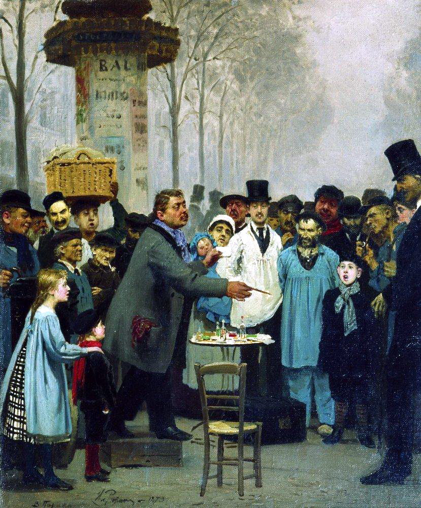 0186_Ilya Yefimovich Repin_A Newspaper Seller in Paris 썸네일
