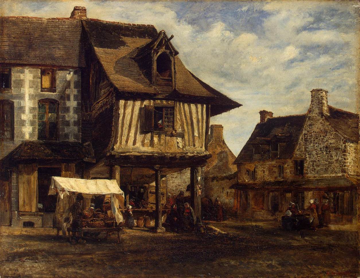 0507_Theodore Rousseau_Market-Place in Normandy 썸네일