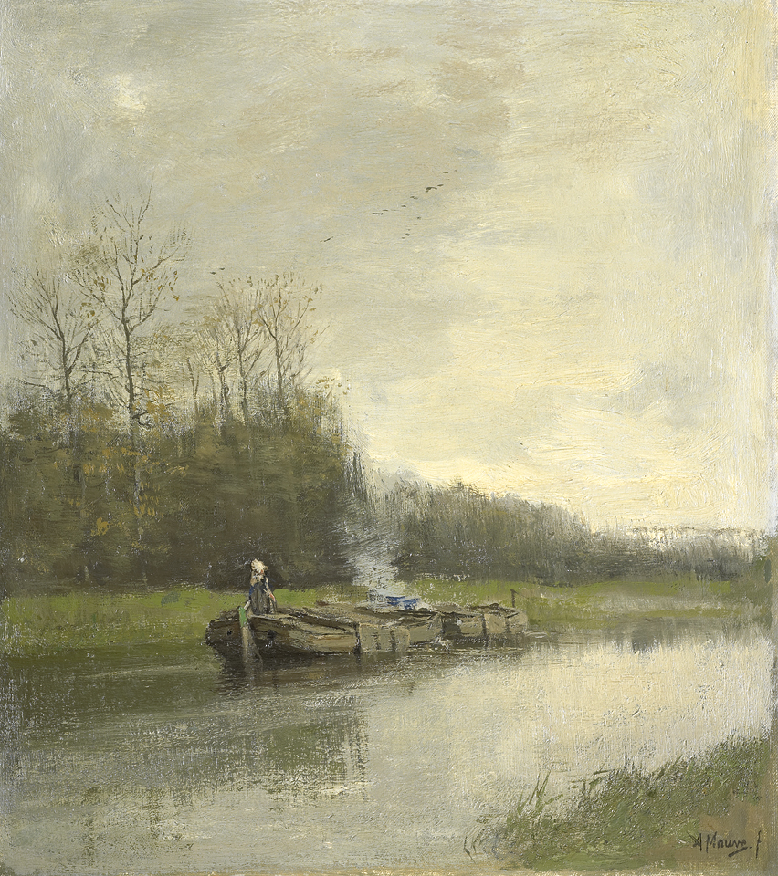 0856_Anton Rudolf Mauve_Towing canal. 썸네일