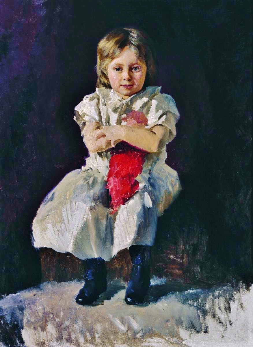 0810_nikolai yaroshenko_Little girl with doll 썸네일