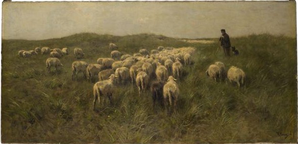 0861_Anton Rudolf Mauve_Sheep on the Dunes 썸네일