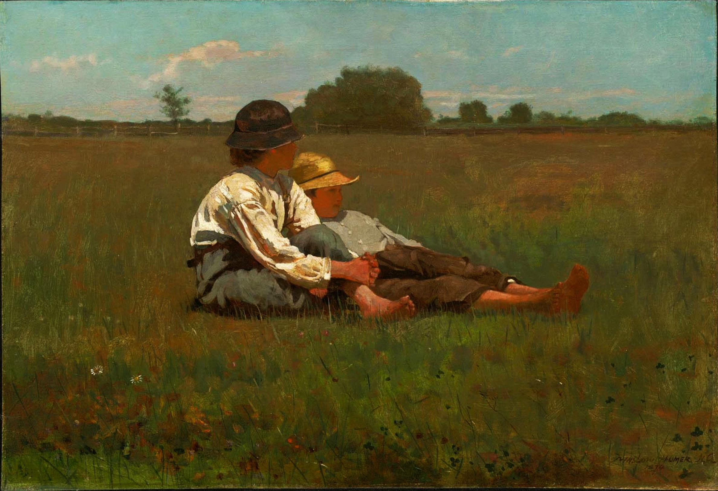 0447_Winslow Homer_Boys in a Pasture 썸네일