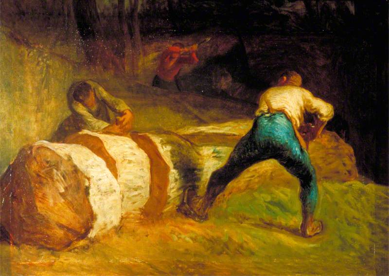 0118_Jean-Francois Millet_The Wood Sawyers 썸네일