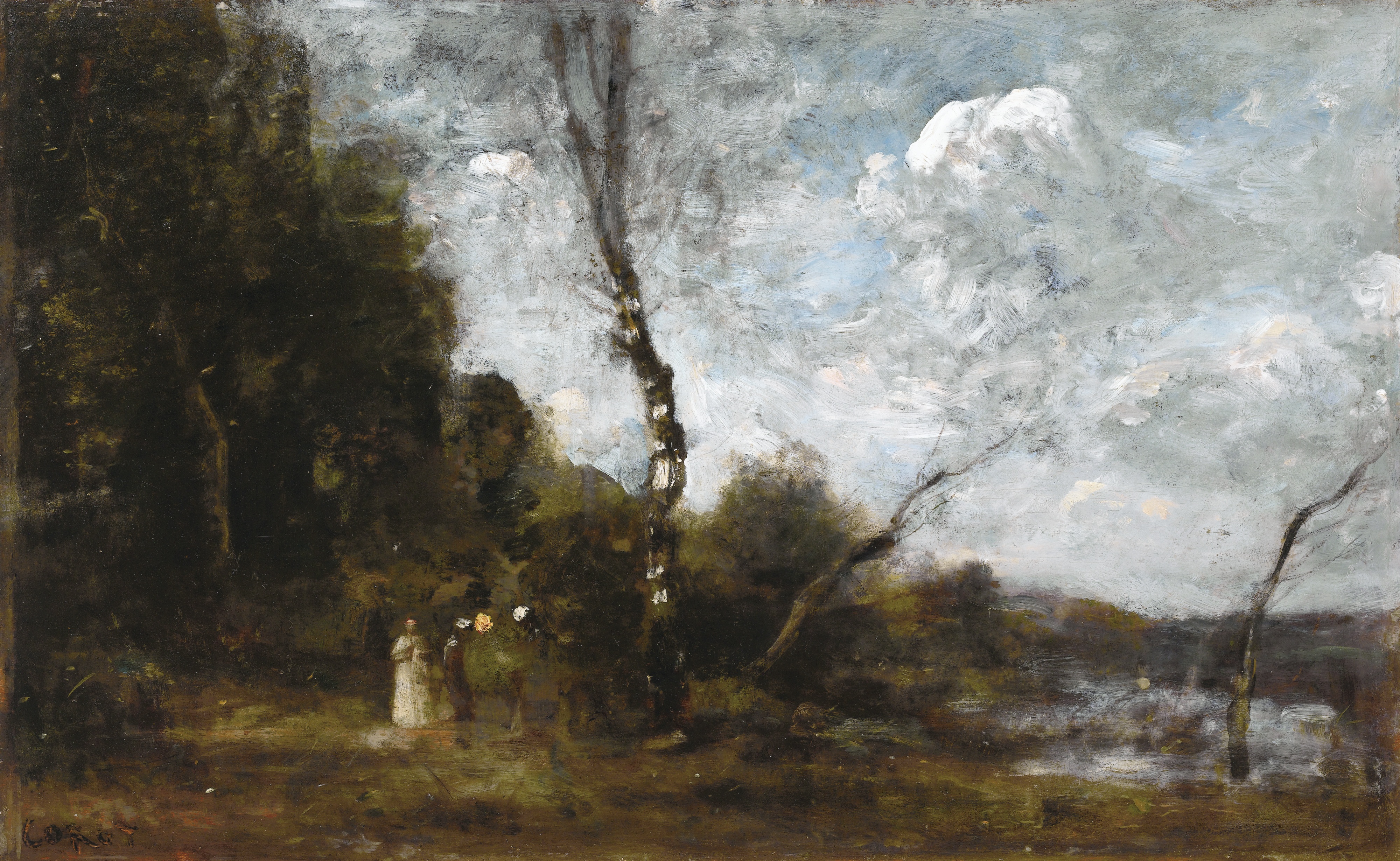 0314_Jean-Baptiste-Camille Corot_Three peasant women by a wood 썸네일