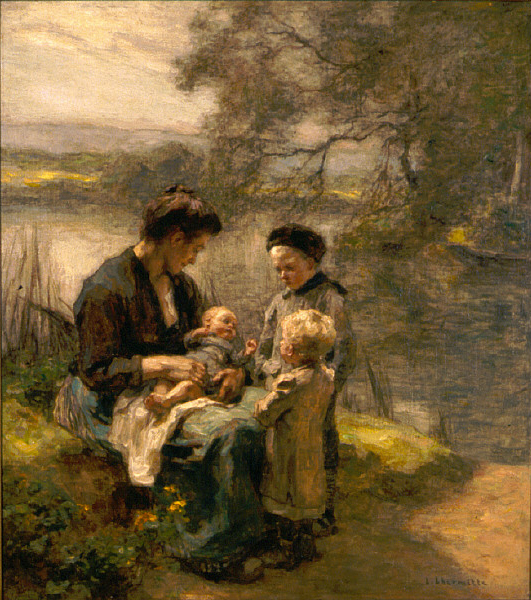 0643_Léon Lhermitte_Woman with Child and Two Children 썸네일