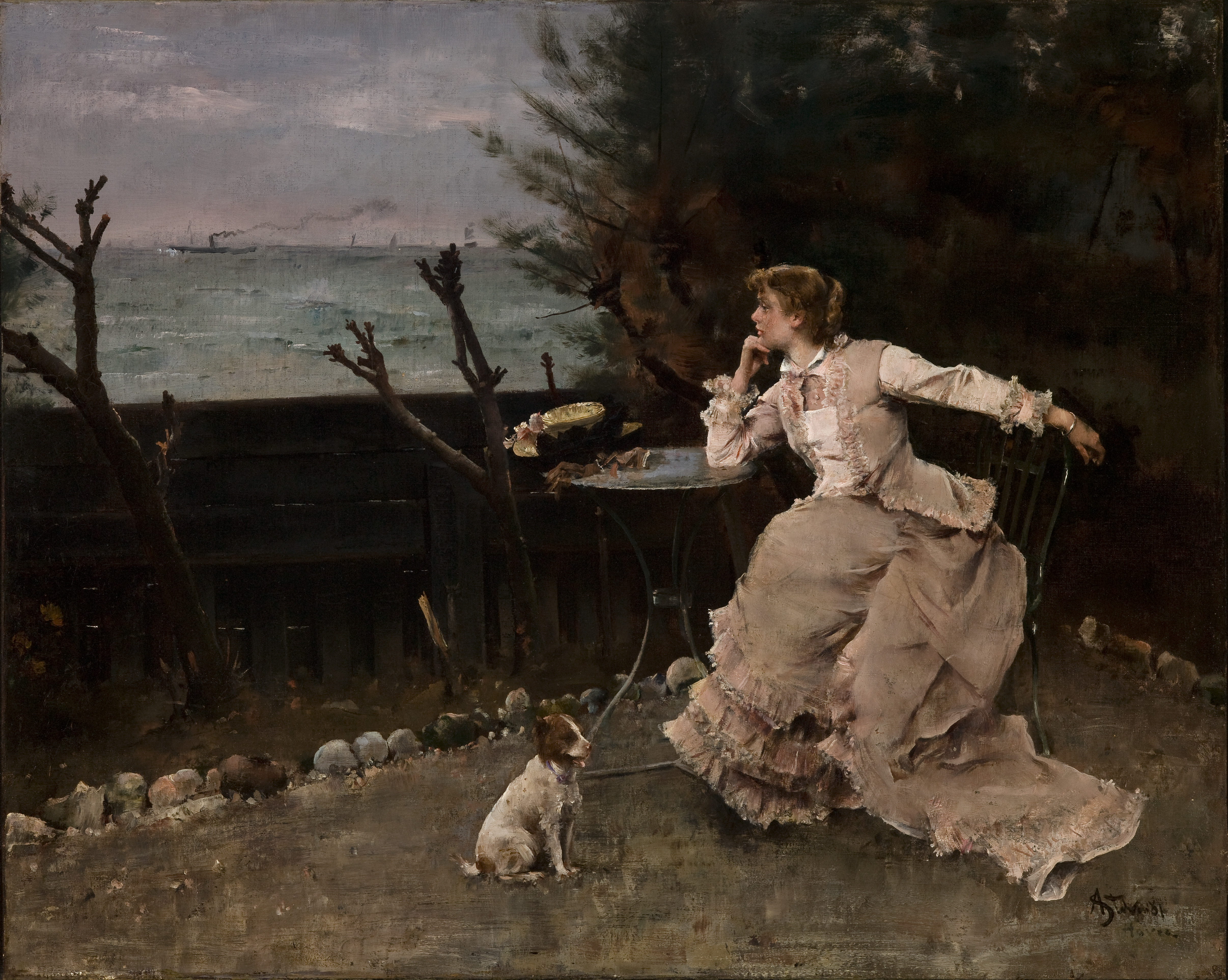 0551_Alfred Stevens_In Deep Thought 썸네일
