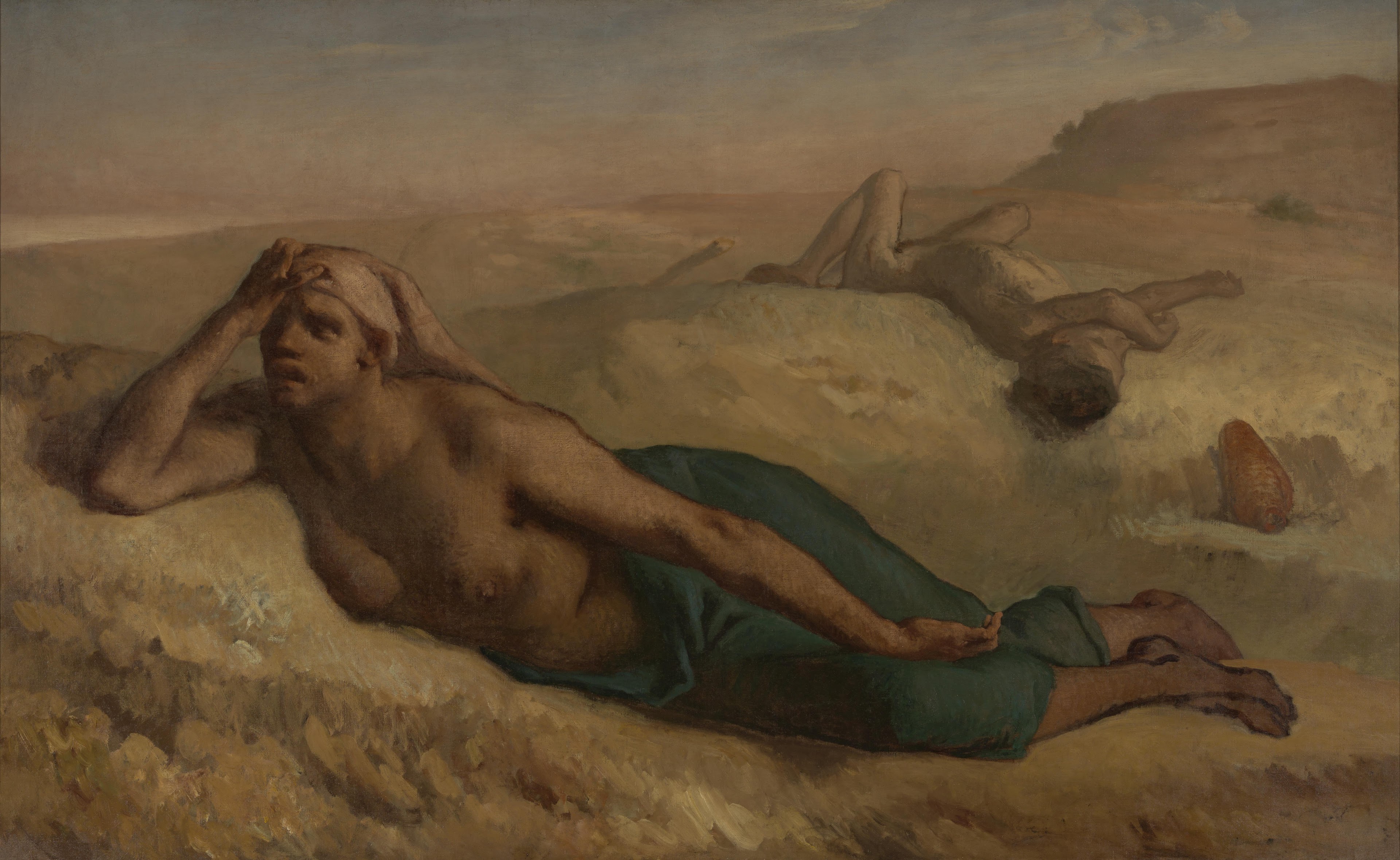 0140_Jean-Francois Millet_The desperate Hagar and Ishmael in the desert 썸네일