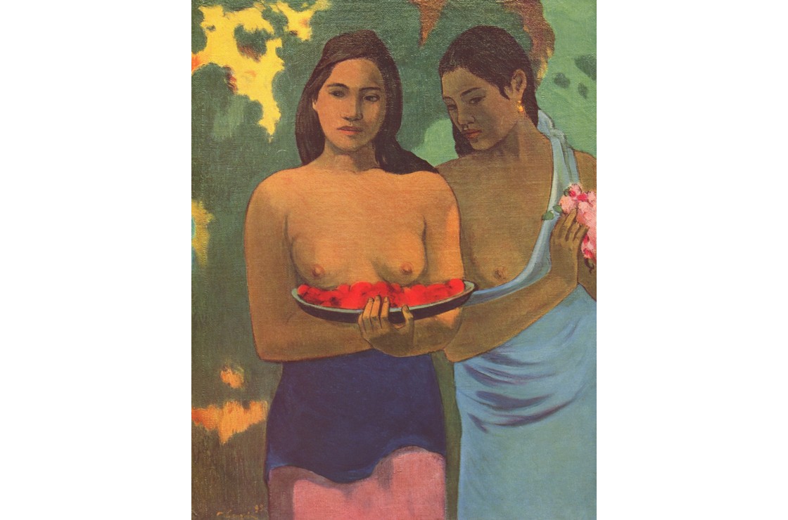 Zwei Mädchen mit Mangoblüten 썸네일