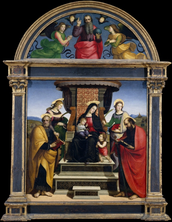 Madonna and Child Enthroned with Saints 썸네일