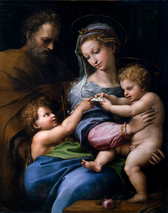 The Holy Family with little Saint John, or The Virgin with a Rose 썸네일