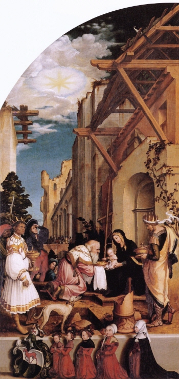 Oberried Altarpiece, The Adoration of the Magi, left panel 썸네일