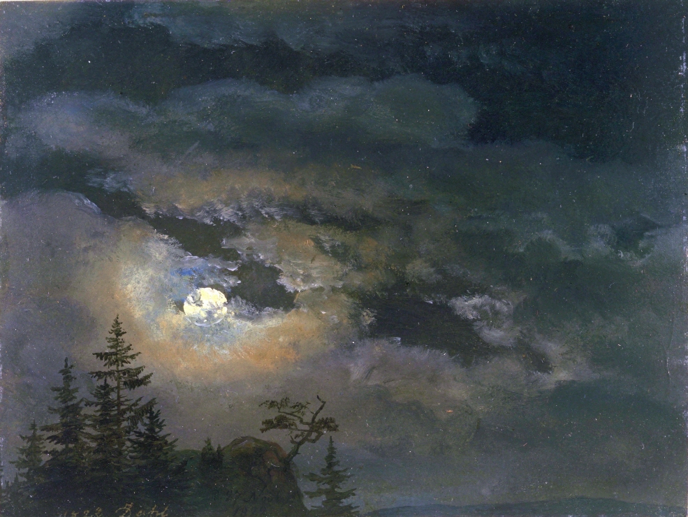 A Cloud and Landscape Study by Moonlight 썸네일