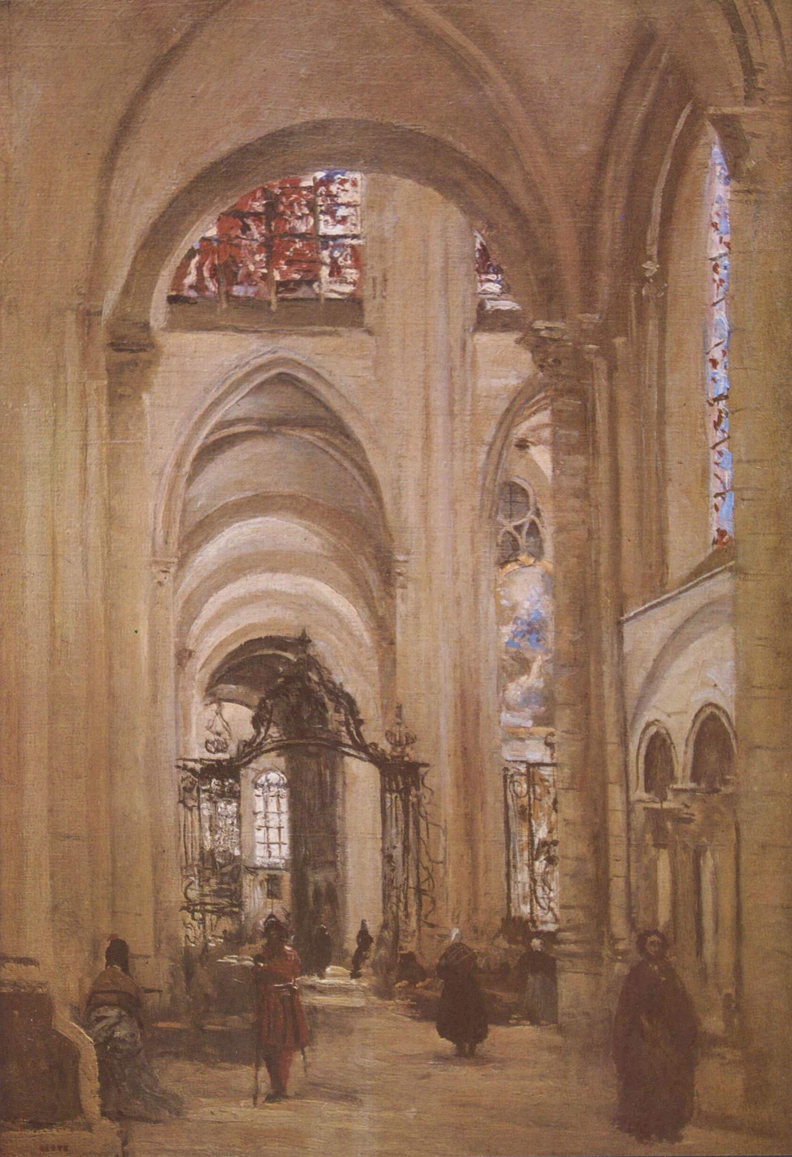 0368_Jean-Baptiste-Camille Corot_Interior of the Cathedral of St 썸네일