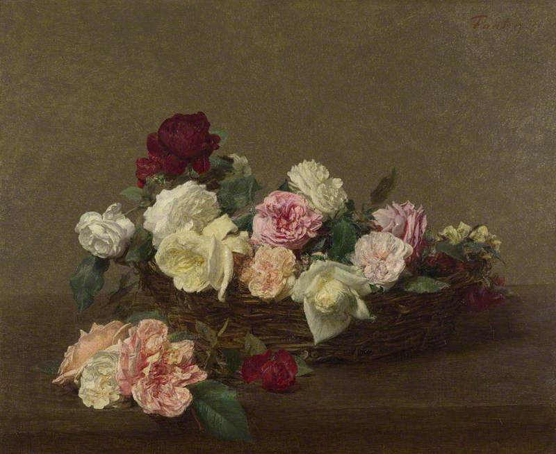 0536_Henri Fantin-Latour_A Basket of Roses 썸네일