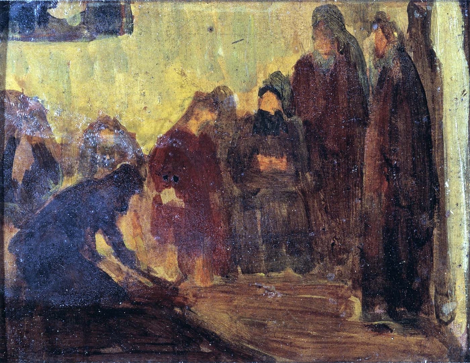 0891_Henry Ossawa Tanner_Study, Christ Washing the Feet of the Disciples 썸네일