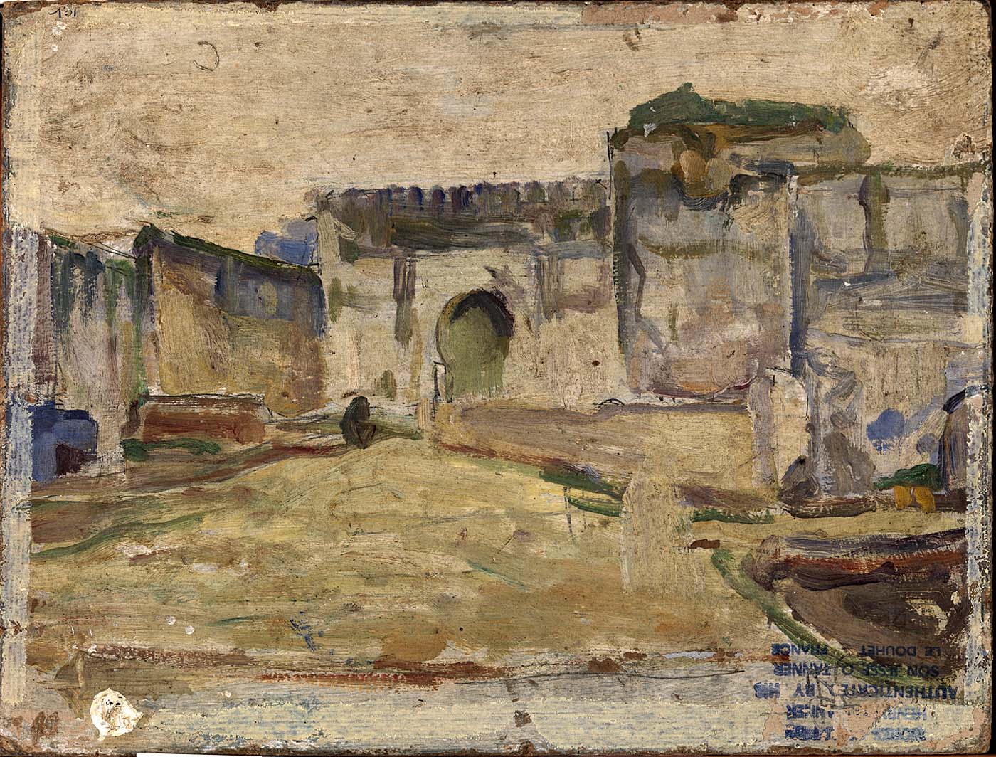 0897_Henry Ossawa Tanner_Street Scene, Tangier (Crenelated Architecture) 썸네일