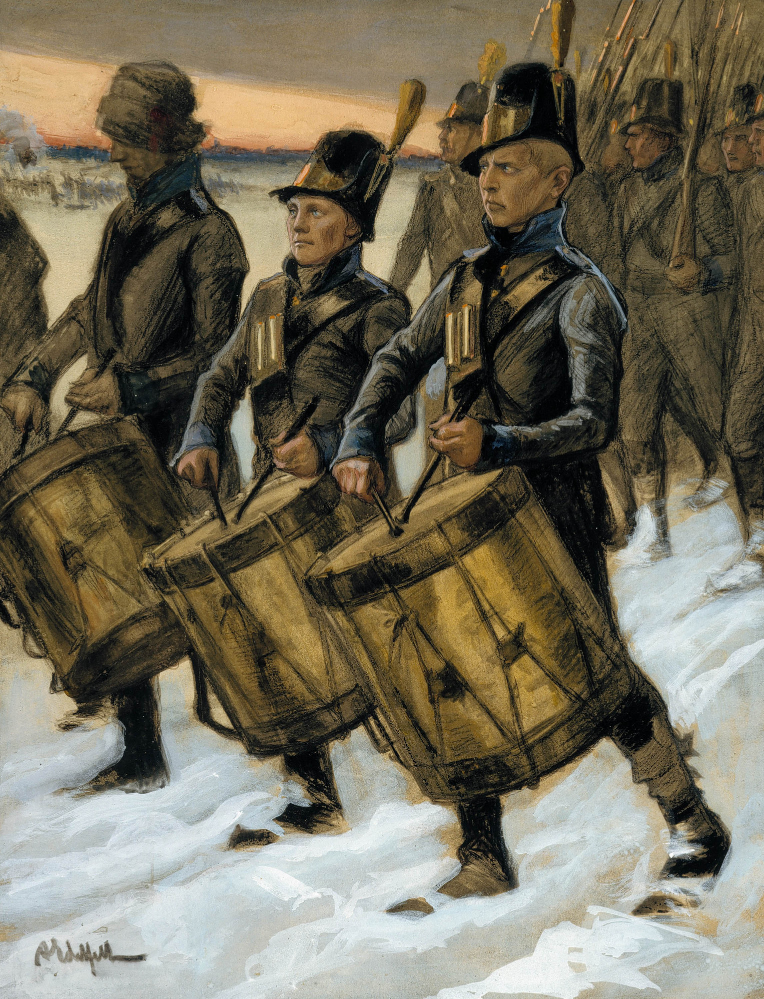 1032_Albert Edelfelt_March of the Björneborg Regiment 썸네일