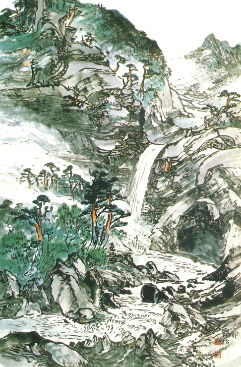 龍湫夏瀑圖-1999-210 썸네일